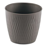 Liberty műanyag kaspó 25 cm, szürke