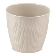 Liberty műanyag kaspó 30 cm, krémszínű