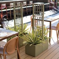 Lugas magasító elem 'Ethica' 36 cm olivazöld