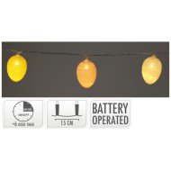 Ledfüzér tojással 1,65 m 10 LED melegfehér