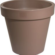 Virágcserép műanyag 35x40x40cm mokka