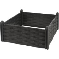 Magaságyás műanyag 45x45x18cm fekete
