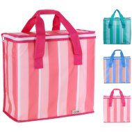 Hűtőtáska 16L, 34x16,5x36 cm, csíkos, 3 féle