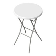 Összecsukható 70x110cm szürke-fehér kerti asztal