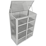 Praktiker alumínium vázas 98,5x76x38,5cm melegház