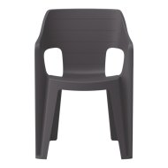 Keter Bilbao Iowback kartámaszos 79x57x57cm grafit kerti szék