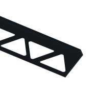 PROFILPLAST SZÖGLETES CSEMPEÉLVÉDŐ, ALUMÍNIUM, 10MMX2,5M, MATT, FEKETE