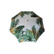 Acél vázas fehér alapon levél mintás 200cm napernyő