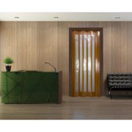 Ideal harmonikaajtó 83x200 cm ablakos cseresznye