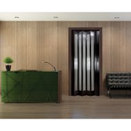 Ideal harmonikaajtó 83x200 cm ablakos wenge