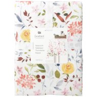 Vászonterítő 130x180x0,1cm virág mintás poliészter