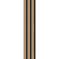 Praktiker 250x12,2x1,2cm akusztikus falipanel, polisztirol, natúr tölgy