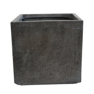 Szögletes 37x37x35,5cm sötétszürke beton kaspó