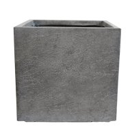 Szögletes 44x44x42,5cm sötétszürke beton kaspó