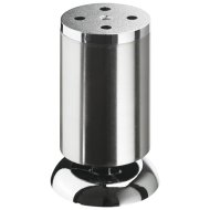 Bútorláb Salino D50x100-110mm fém, inox design, hengeres