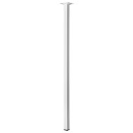 Bútorláb 25x25x700mm fém, fehér, négyszögletes
