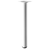 Bútorláb D30x300mm fém fehér hengeres
