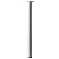 Bútorláb D30x400mm fém fehér hengeres