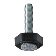 Állítócsavar filccel M8 D30mm fém-műanyag, 4db