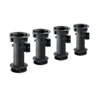 Bútorláb állítható D25x150-170mm műanyag fekete 4db/cs