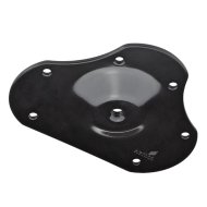 Szerelőlap bútorlábhoz M10 D60mm fém fekete