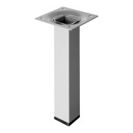 Bútorláb 25x25x100mm fém szürke négyszögletes