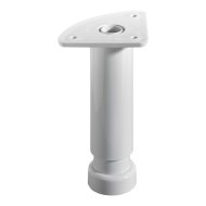 Bútorláb állítható D32x130-180mm műanyag, fehér, hengeres