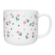 Ambition Flovi bögre 430ml rózsaszín virágos