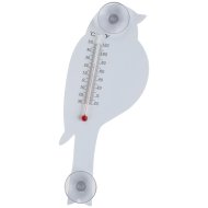 Ablakhőmérő madaras 20,5x8,5x0,2cm fém