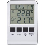 Compact digitális hőmérő 10x7x2,5cm ezüst szín