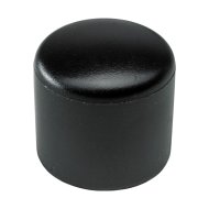 Végelzáró sapkák D20mm műanyag, fekete hengeres