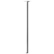 Bútorláb D30x900mm fém, fehér, hengeres