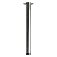 Bútorláb D60x700mm fém inox design hengeres