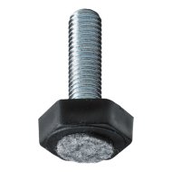 Állítócsavar filccel M10 D30mm fém-műanyag