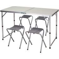 Kemping bútor szett, 1 db asztal, 4 db szék
