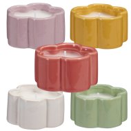 Gyertya 4x7,3x7,3cm 5-féle virág alakú