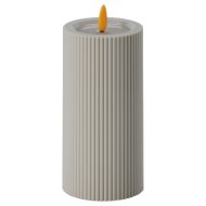 LED-es gyertya kültéri, 15x7,5x7,5 cm, időzítővel