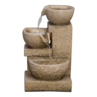 Praktiker LED-es 17x14x27cm kerti szökőkút