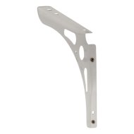 Sarokkonzol 20x20x1,8cm fehér univerzális fém