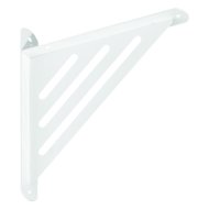 Konzol 19x20x2,4cm fehér rácsos fém