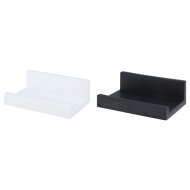 Falra szerelhető műanyag polc 15,5x4,5x10,5cm 3db/cs fekete-fehér