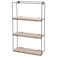Fali polc 50x30x10cm fém és MDF