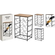 Bortartó 4 szintes 12 üveghez 60x40x26cm többféle