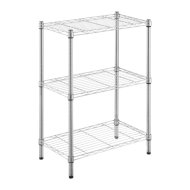 Spaceo fémpolc 60x35x90 cm 3 polcos króm