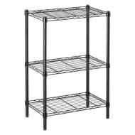 Spaceo fémpolc 60x35x90 cm 3 polcos fekete