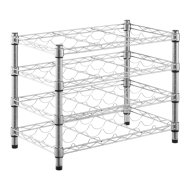 Spaceo fémpolc bortartóval 60x35x47,5 4 polcos króm