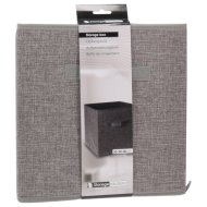 Tárolódoboz 30x30x30cm világosszürke poliészter