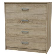 Verona komód - 4 fiókos sonoma tölgy 75x85x45cm