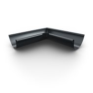 Fém 90 fokos belső könyök D=125mm RAL 7016, grafit