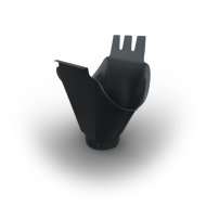 Fém betorkollócsonk D=125/90mm RAL 7016 grafit